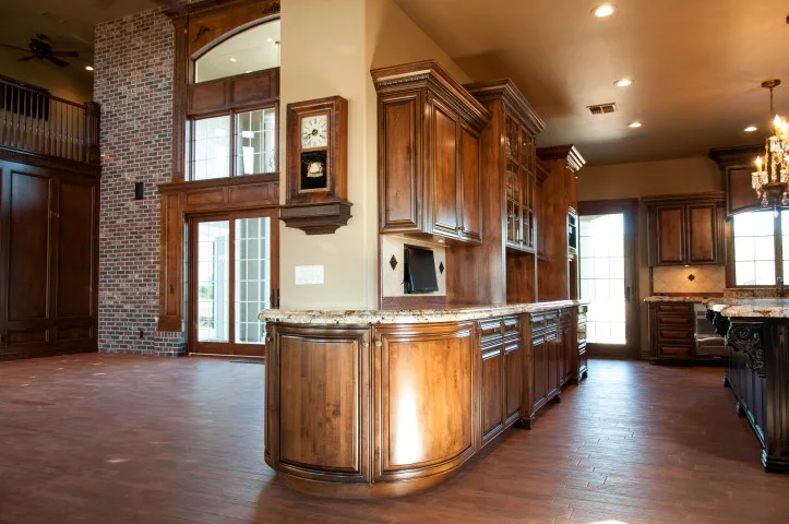Custom kitchen island and cabinetry